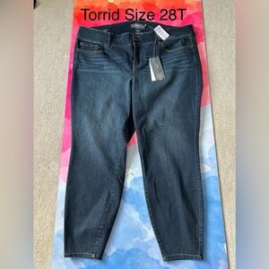 Torrid Dark Blue Skinny Jeans